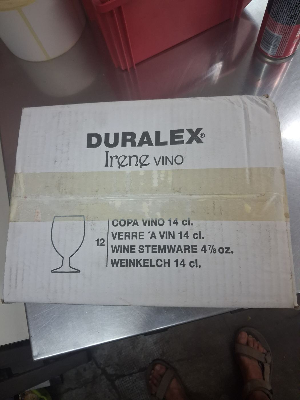 Caja copas de vino Duralex Irene 14 cl, 12 unidades